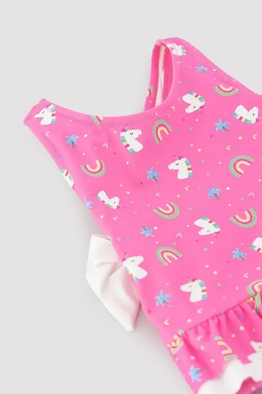 Costume Intero Neonata, Rosa Arcobaleno