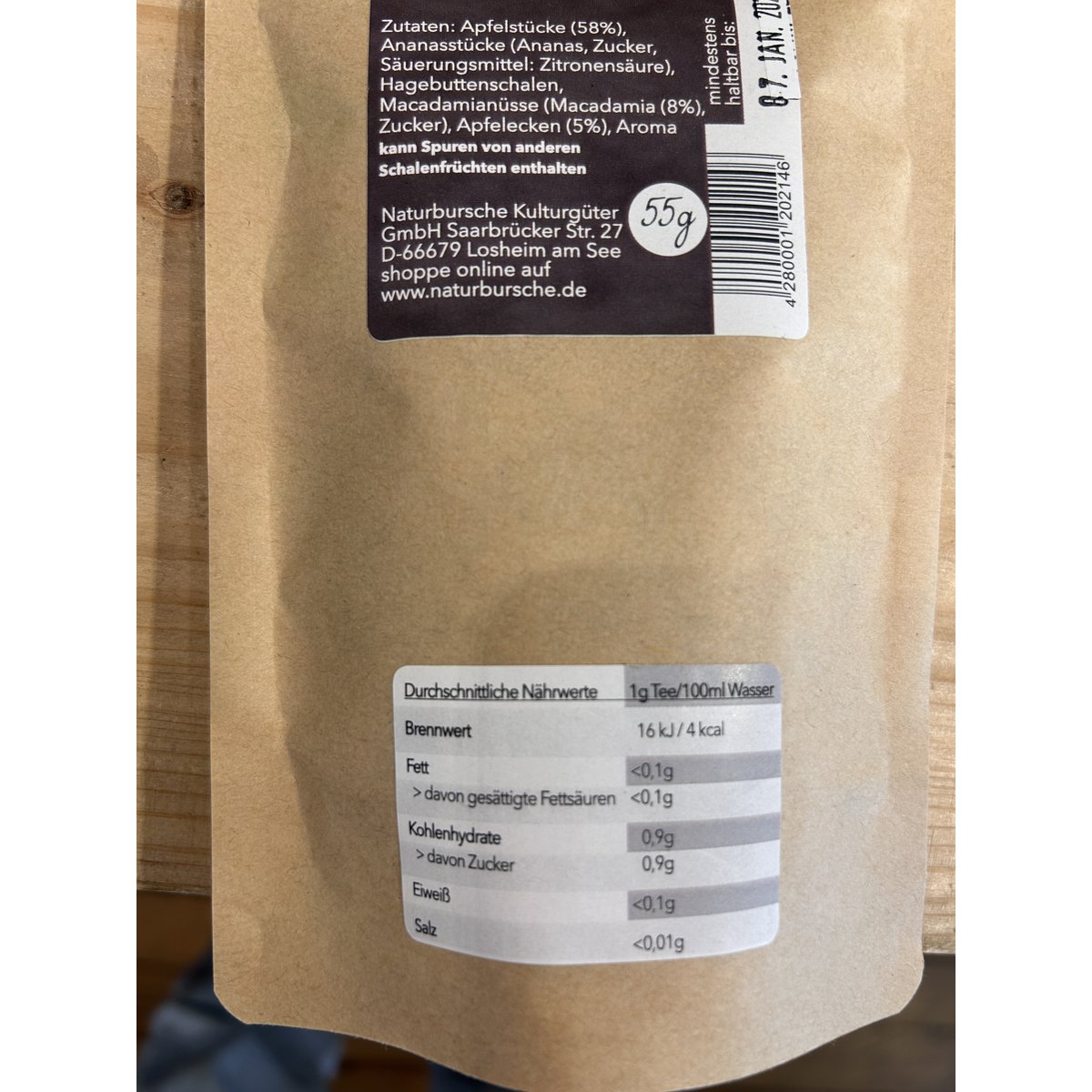Naturalna herbata chłopca nr 1 - Caramel Apple & Macadamia