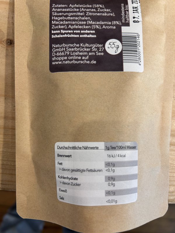 Natural Boy Tea nr. 1 - Caramel Apple & Macadamia