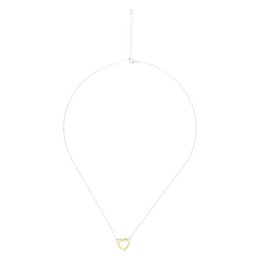 Collier pendentif cœur plaqué or 18 carats