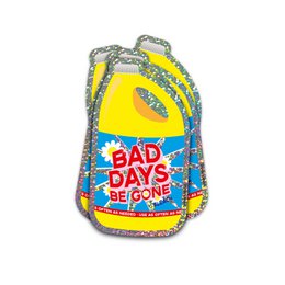 Glitter sticker Bad days be gone Bleach