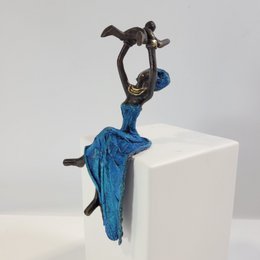 Sculpture en bronze "Bébé volant" de Karim Sana | 15 cm | Couleurs différentes