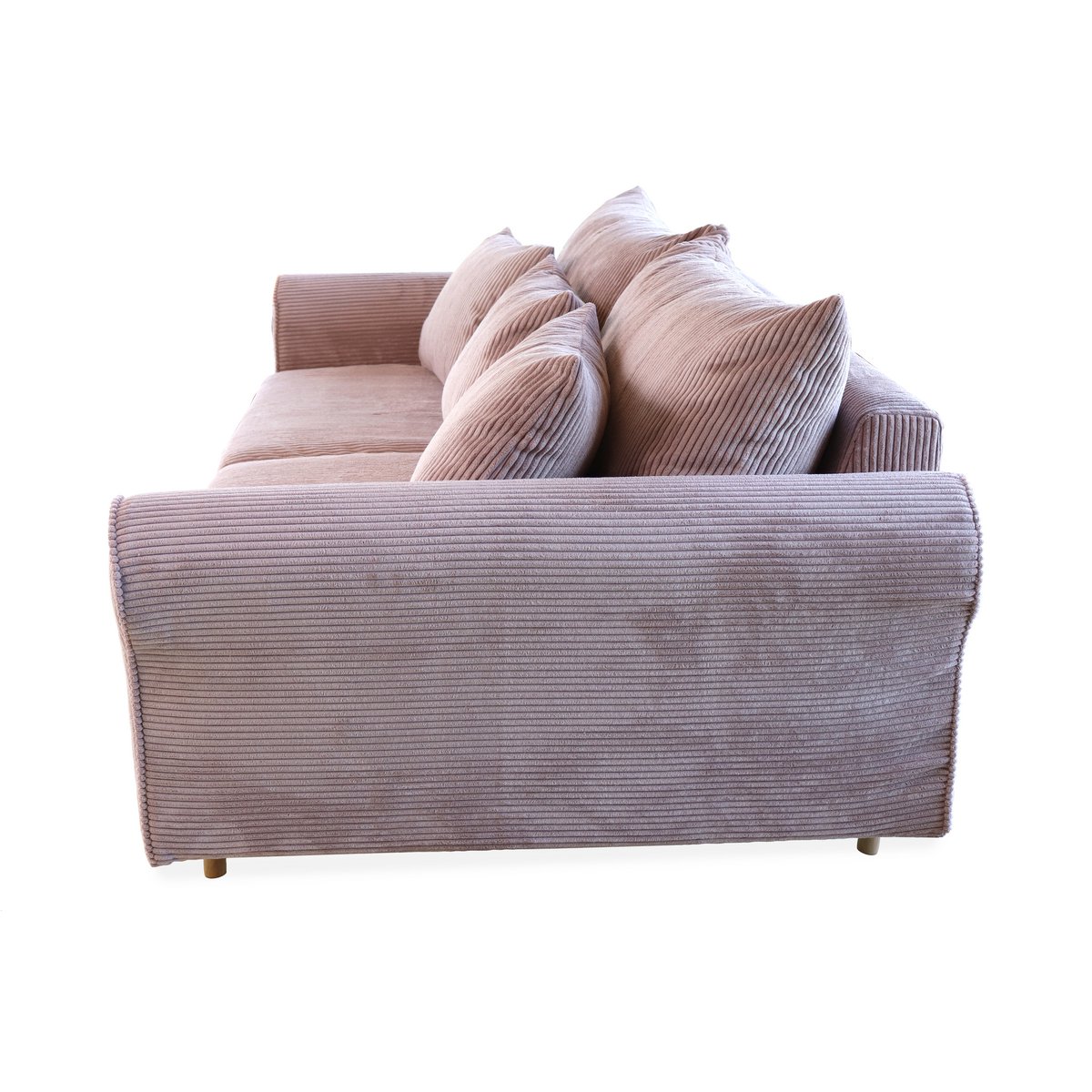 ASTRID 4-seater sofa/sofa bed Corduroy Dusty Pink removable & washable covers
