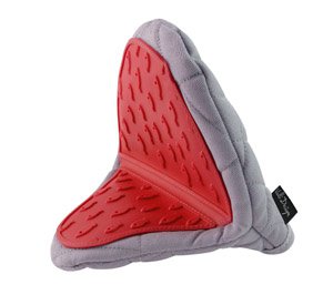 Handflächenhandschuh mit Silikon grau-rot LIVIO 8993