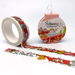 Taśma maskująca / taśma washi „Szwajcaria” City Tapes