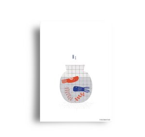 postcard  'Hi'