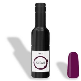 Deep purple nail polish with a glossy finish. Syrah nail polish is a rich, vibrant color perfect for adding a bold touch to your nails.