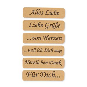 Papier-Sticker 6 hcs x 48 stuks