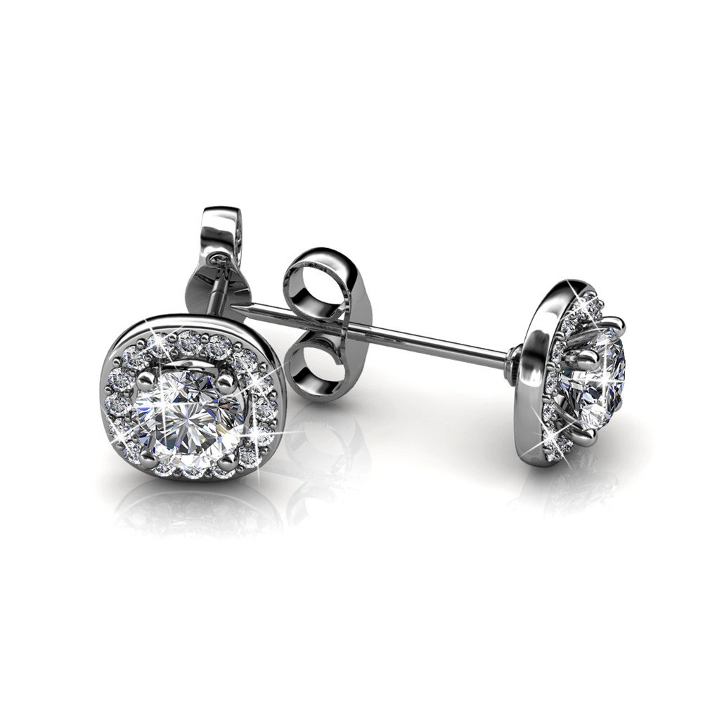 Boucles d'oreilles Cushy - Argenté et Cristal