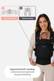 Nosidełko AVIAIRE - Ergonomiczne i wygodne - Materiał bawełniany OEKO-TEX®