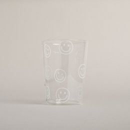 Trinkglas Smileys weiß (VE = 6 Stk)