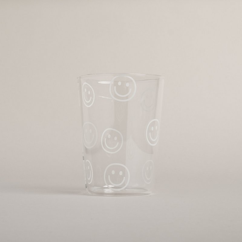 Trinkglas Smileys weiß (VE = 6 Stk)