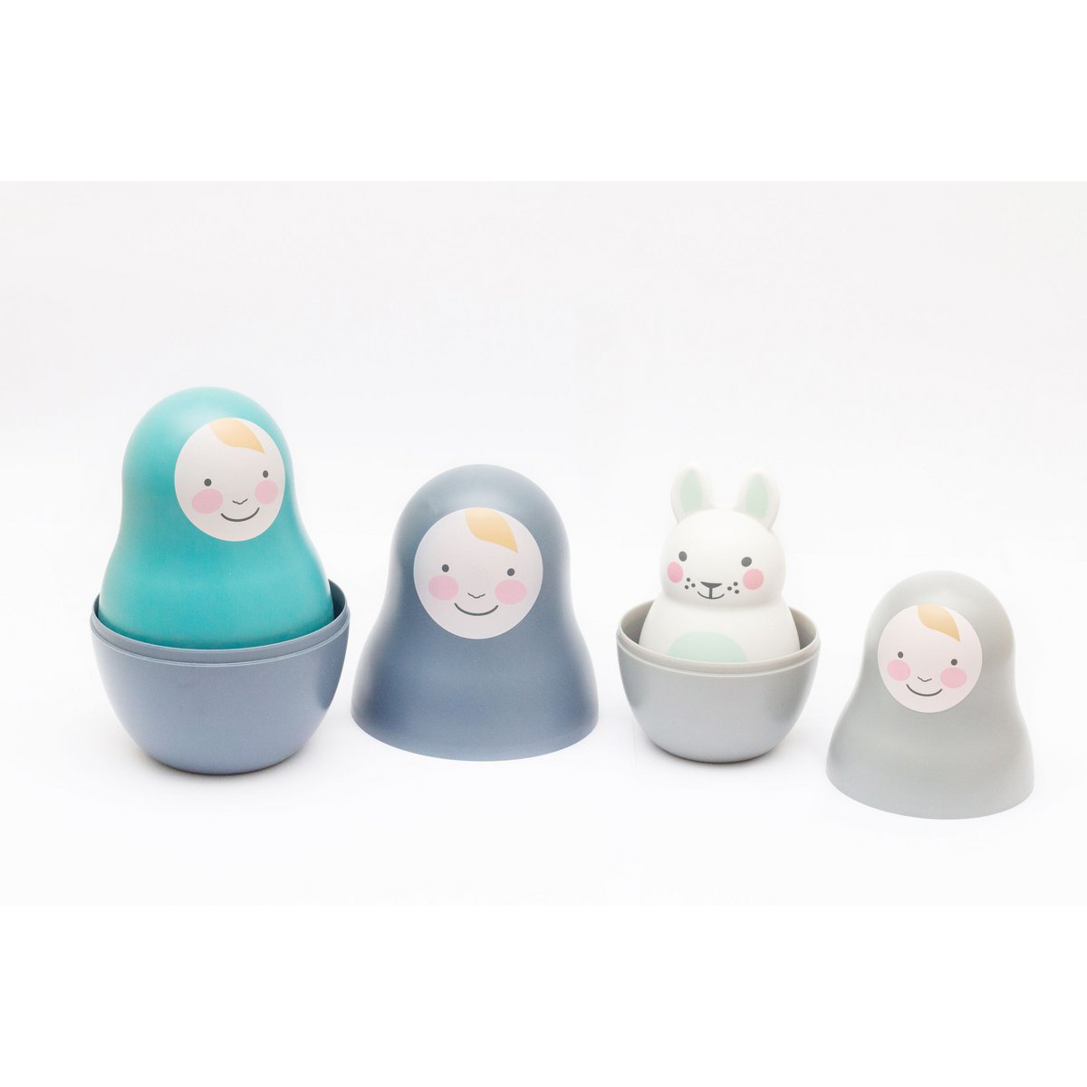 Blau nistende Babys mit Chiming Bo Bunny