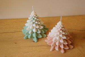 Christmas tree candle (scented or unscented)
