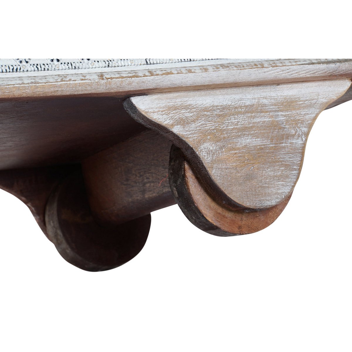 CIOTOLA MANICO OTTONE 146X40X45 RUOTE ANTICHE MB185836