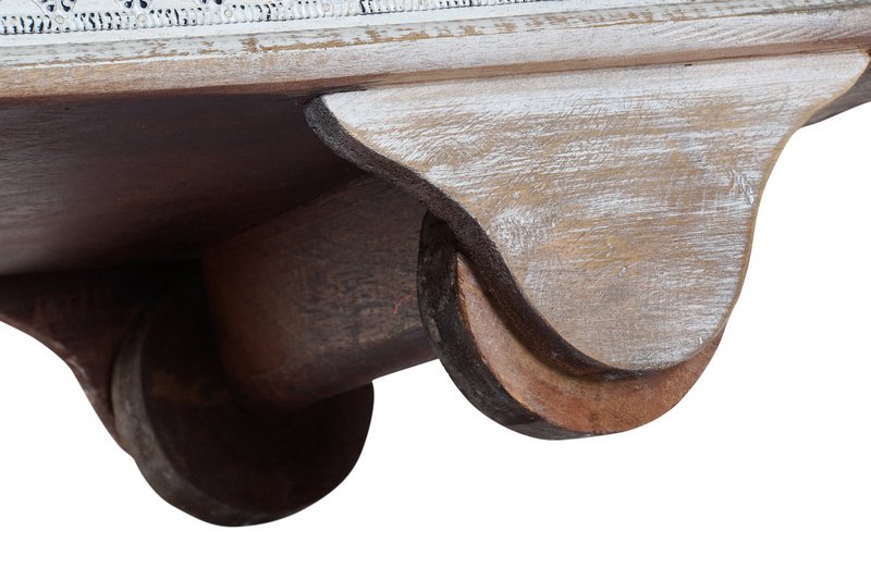 SCHÜSSEL MIT GRIFF AUS MESSING 146X40X45 ANTIKE RÄDER MB185836