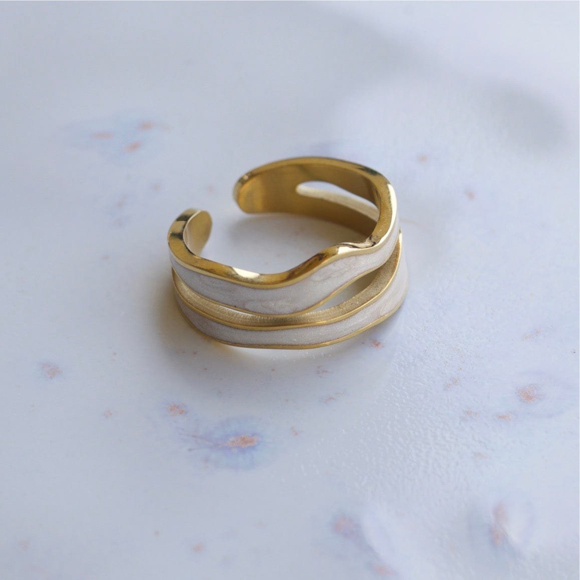 Doe - Double Layer Ice Cream Enamel Glaze Rings