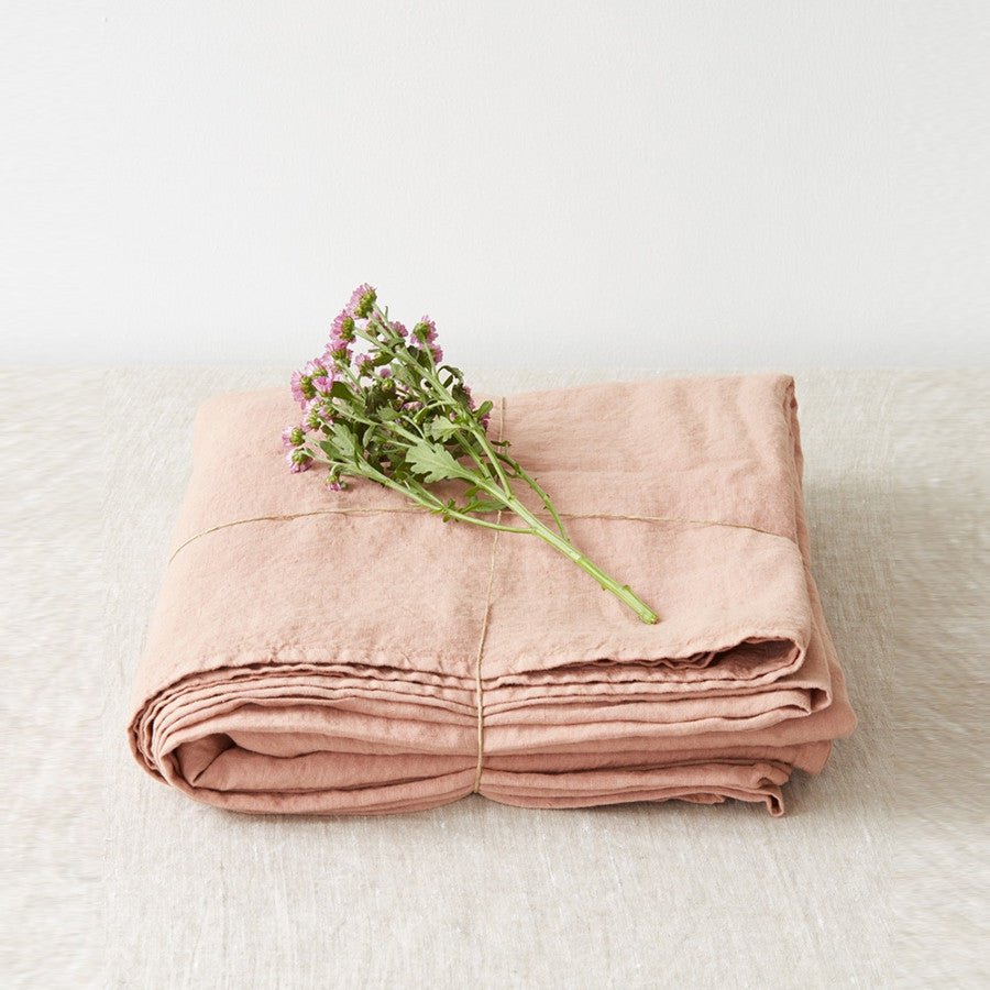 Cafe Creme Linen Flat Sheet