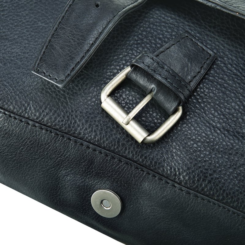 Venticinque sacca a tracolla Antigo City Black *Una borsa due stili *