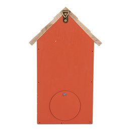 Dekoracja Birdhouse 15x10x22 cm czerwone drewno