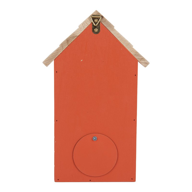 Dekoracja Birdhouse 15x10x22 cm czerwone drewno