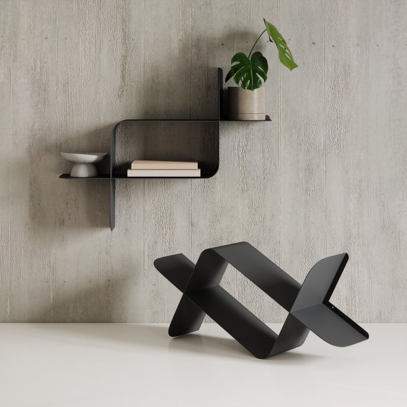 Montage Metal Wall Shelves, Set of 2