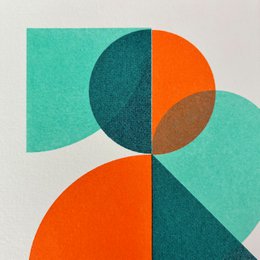 Riso Postkarte Big Mo, Risographie, DIN A6