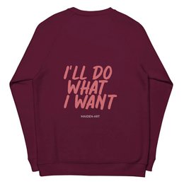 Rebel Girl Unisex Bio-Raglan-Sweatshirt Bio-Kleidung mit STICKEREI