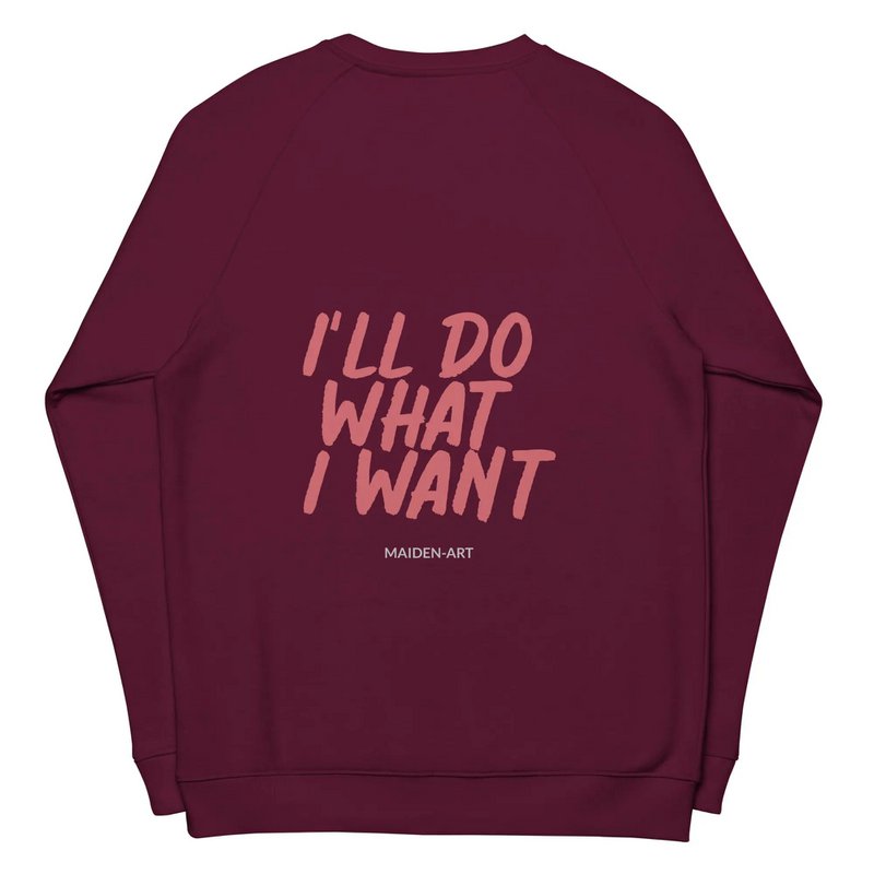 Rebel Girl Unisex Bio-Raglan-Sweatshirt Bio-Kleidung mit STICKEREI