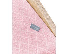 Baby bouncer oak, fabric pink