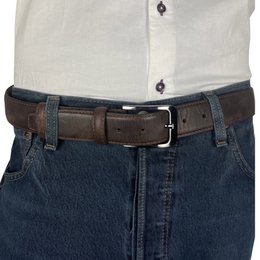 Monogramm Ledergürtel | Echtes Leder | Herren & Damengürtel | 3,5 cm | 8 Farben