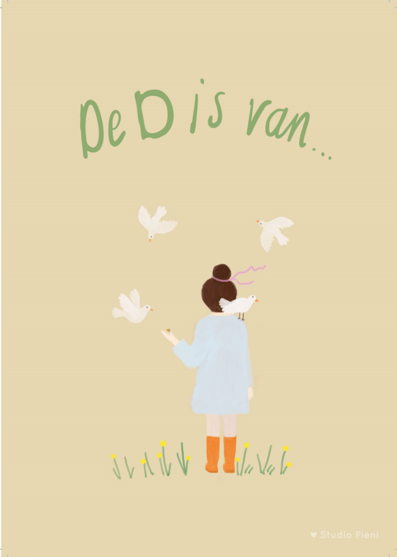 Affiches A4 alphabet : le D c'est pour....