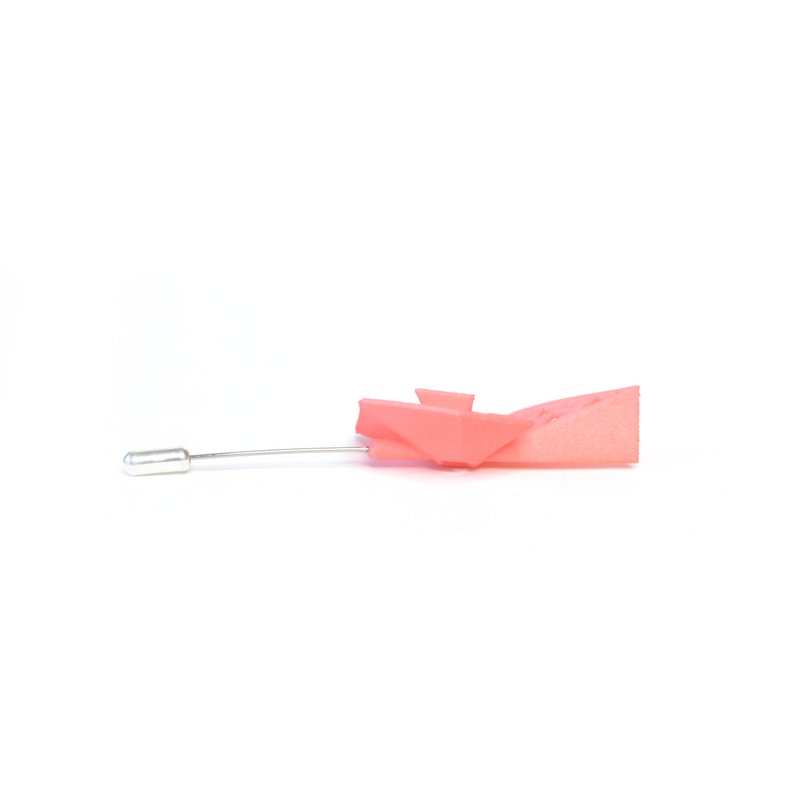 Pinwheel Brooch Coral