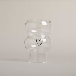 Double Bubble Glas Herz (VE = 6 Stk)