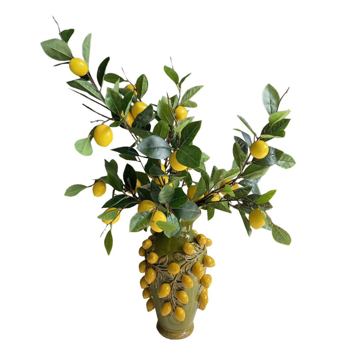 Kwiaty sztuczne - Bukiet L - Cytrynowy Blask - 80cm