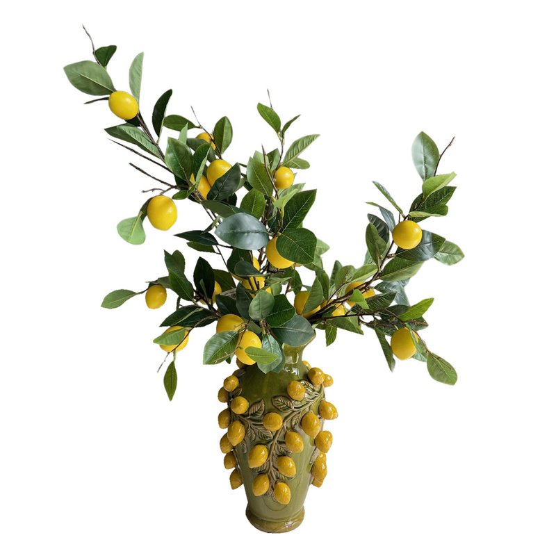 Flores artificiales - Ramo L - Lemon Glow - 80cm