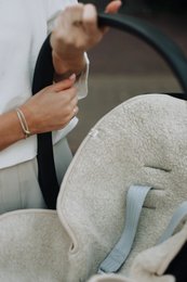 Onderlegger voor buggy of Maxi-Cosi – Merinowol