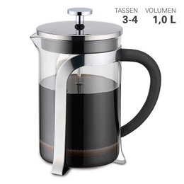 Persfilterkan borosilicaatglas / RVS 1 l