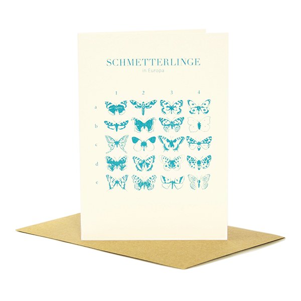 Tarjeta de felicitación Mariposas en Europa