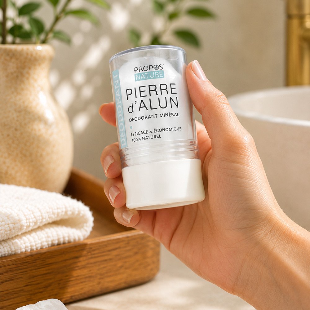 DEODORANTE IN STICK CON PIETRA DI ALLUME NATURALE AL 100% - 115G