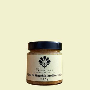 Wild Mediterrean Bush Honey - 100% Sardinian Raw Honey - Natural - 250g
