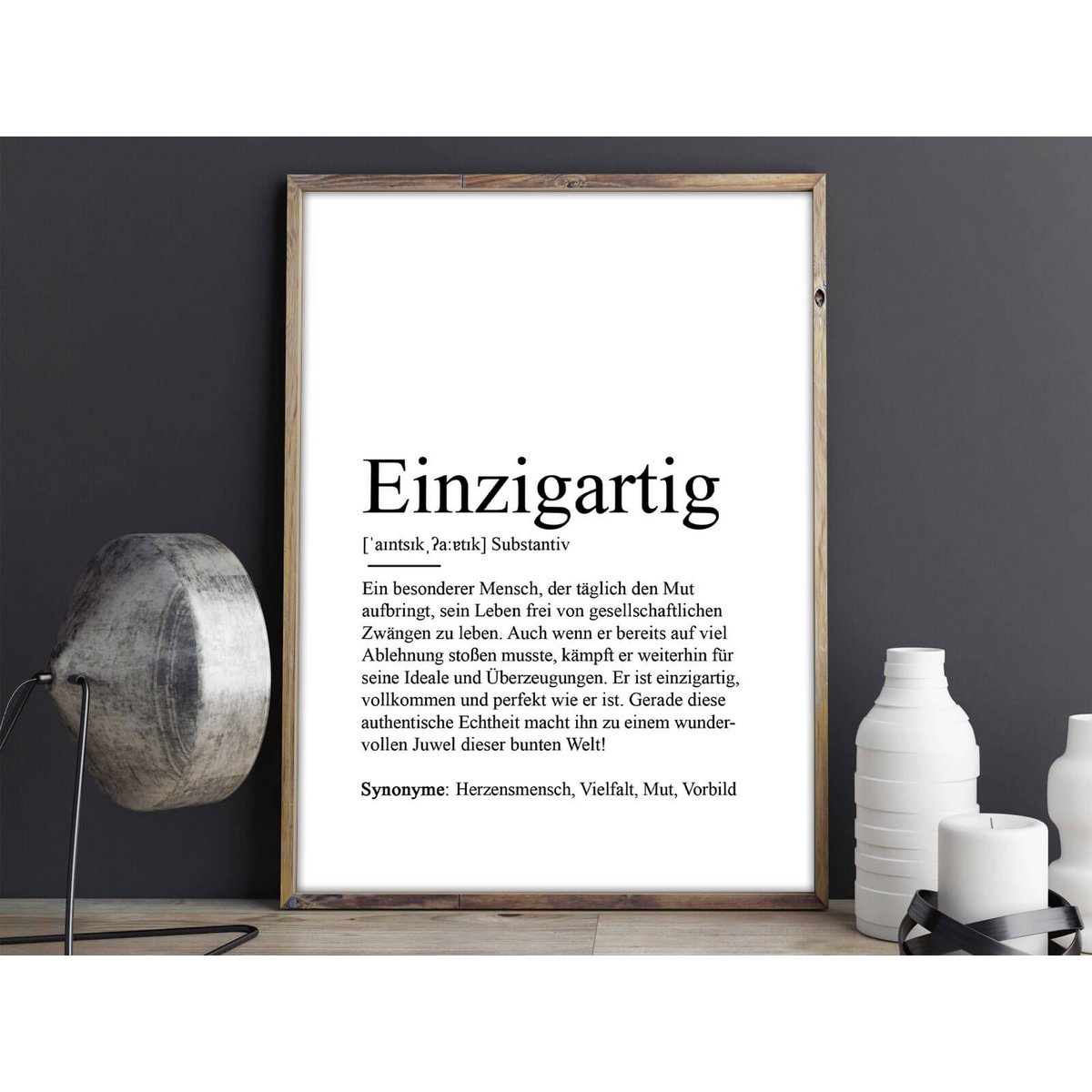 Definitie "Unieke" poster
