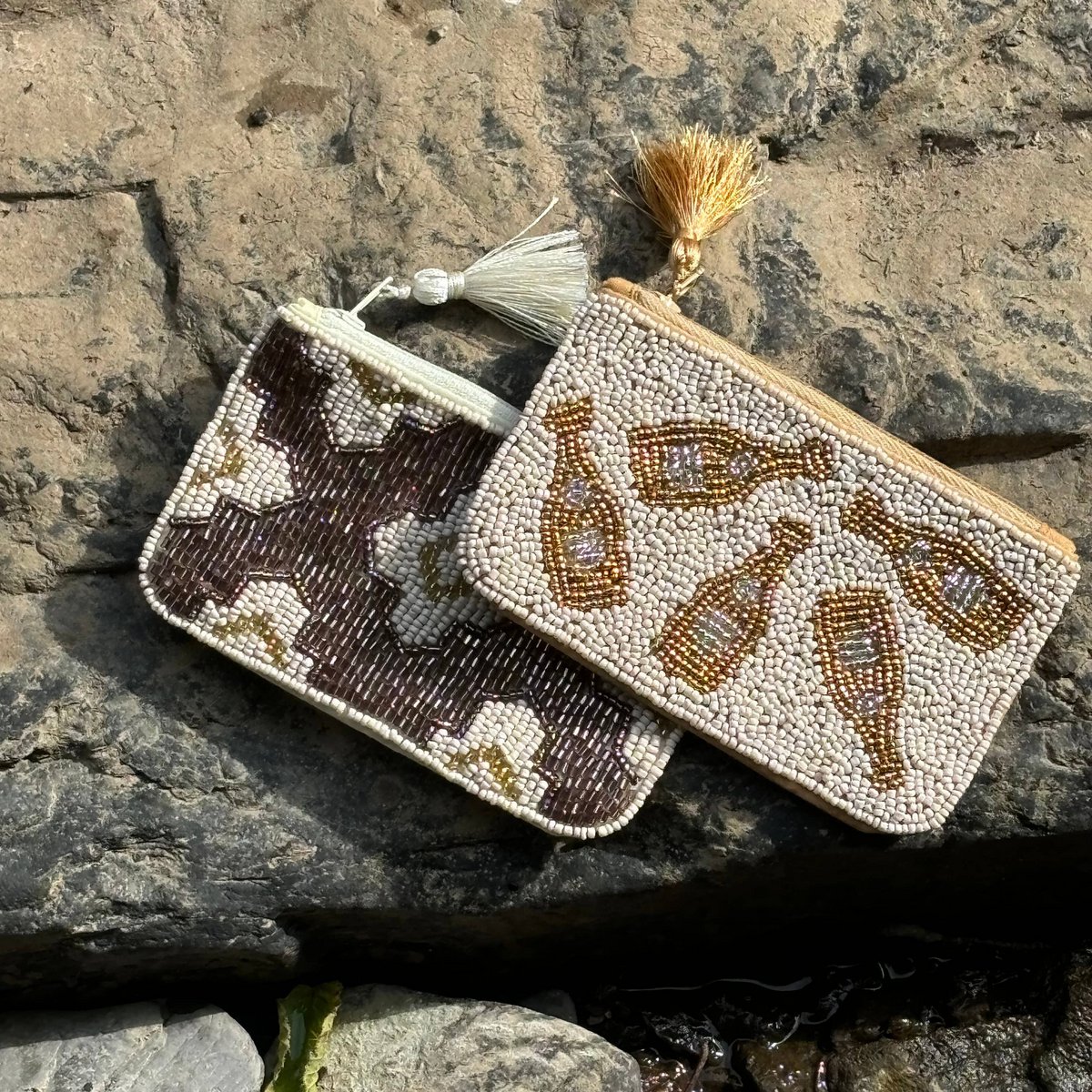 Handcrafted Beaded Classy Pouch * Gift *