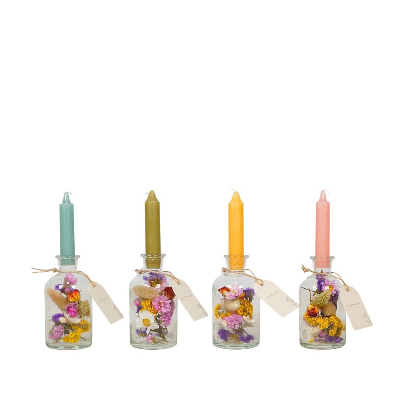 Getrocknete Blumen Brightness Vase – Multi – Sommerfavorit
