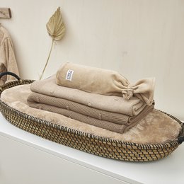 Deken Mini Knots Sand 100x150cm