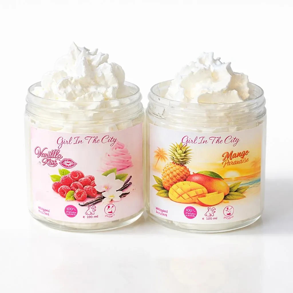 Mango-Victoria Pineapple Whipped Body Butter – 100% Natural Shea Whipped Cream