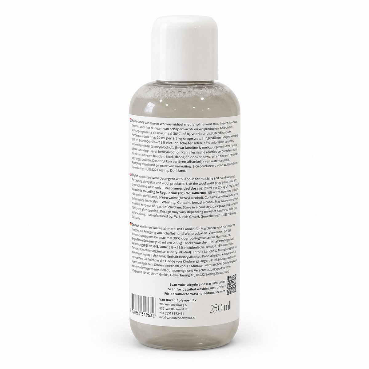 Reparierendes Wollwaschmittel | Mit Lanolin angereichertes Waschmittel | 250 ml