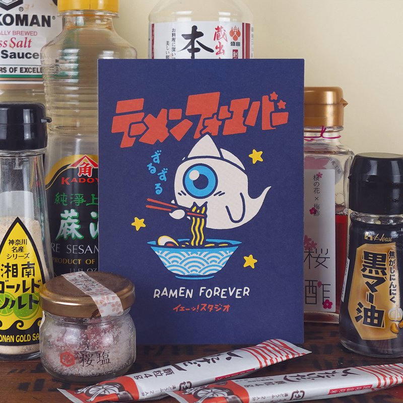 „Ramen Forever“-Postkarte
