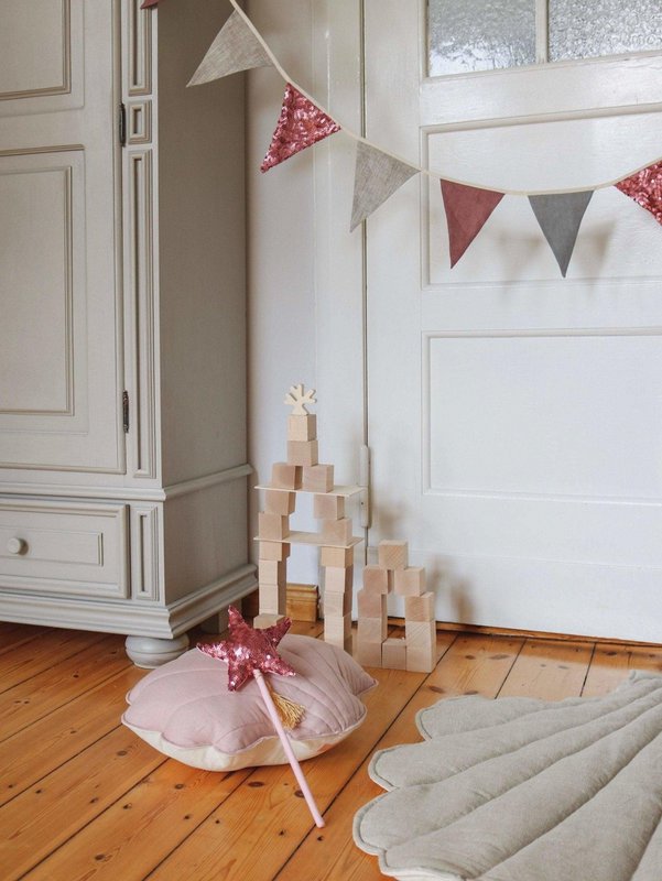 Guirlande de Sequins « Rose et Gris »