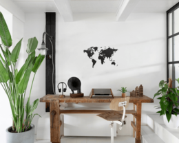 Mappa del mondo in legno - Fai da te - HDF